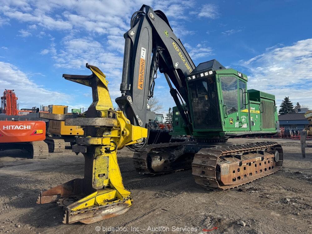 2018 John Deere 953M Feller Buncher FR24B Saw Head Forestry Cab Diesel bidadoo