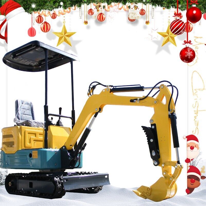 FREE SHIP Mini Excavator 1 Ton Digger 13.5hp Gas Tracked Crawler EPA Engine NEW