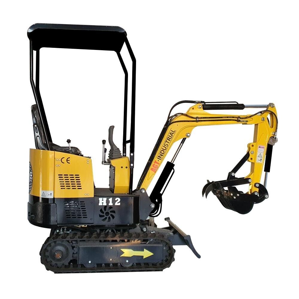 For Local Pickup Mini Excavator 1 Ton Crawler Digger 13.5HP Gas B&S Engine EPA
