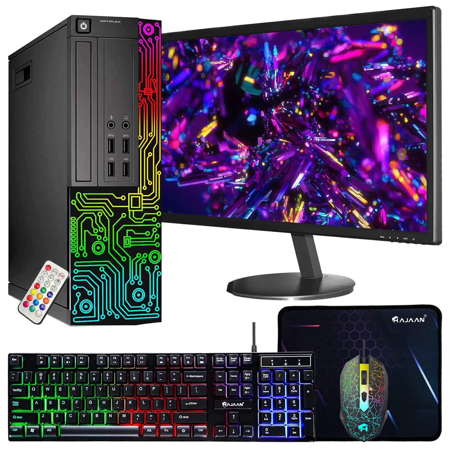 Dell Desktop PC RGB i7 i5 3.2Ghz 32GB 1TB SSD Windows 10 Gaming Keyboard Mouse