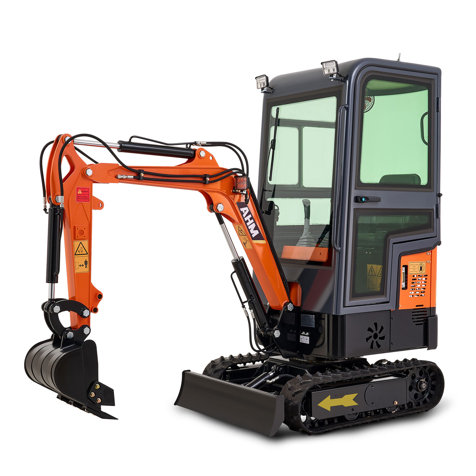 AHM 1 Ton Mini Excavator Tracked Crawler w 13.5hp EPA Engine Briggs & Stratton