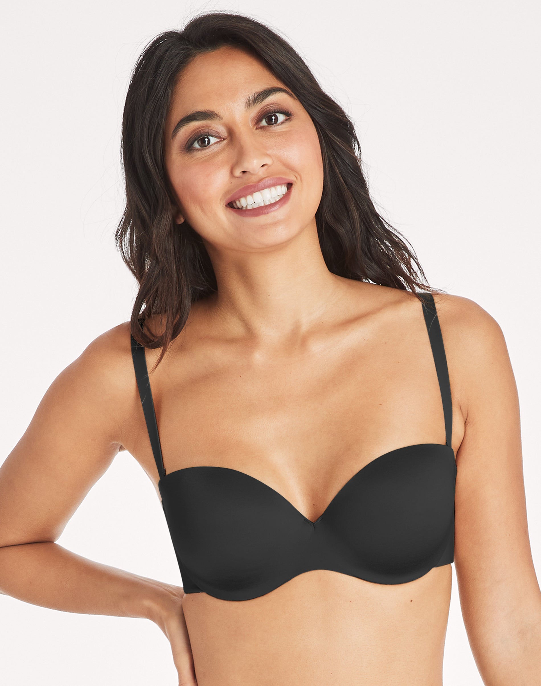 Maidenform Custom Lift Strapless Underwire Bra Black 34B Women’s