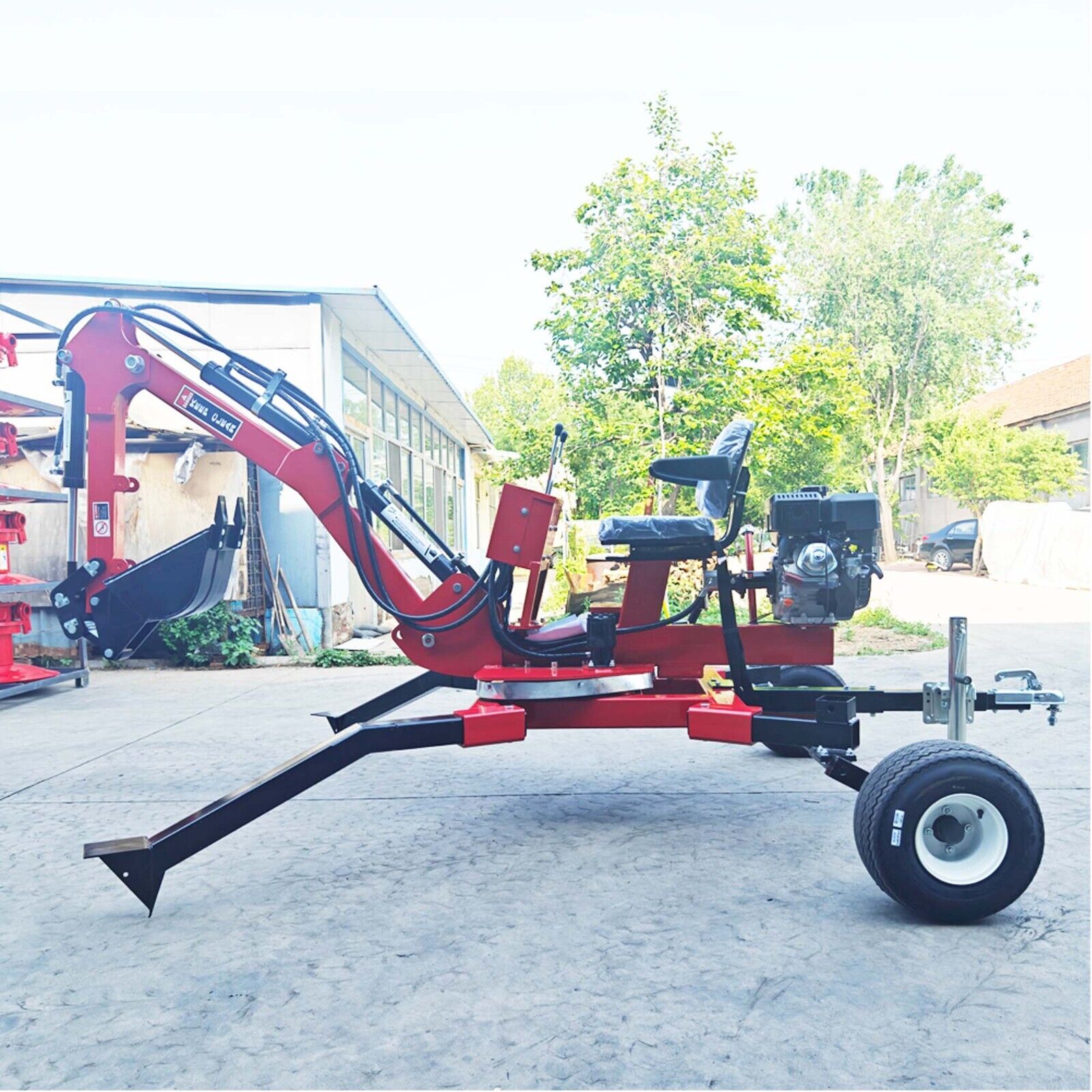 ATV excavator towable backhoe excavator Trench 0.016 cbm Bucket a power of 15HP-