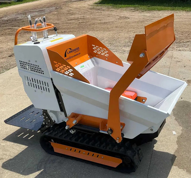 New Mini Track Hydraulic Stand-On Dumper with EPA B&S Petrol Gas Engine