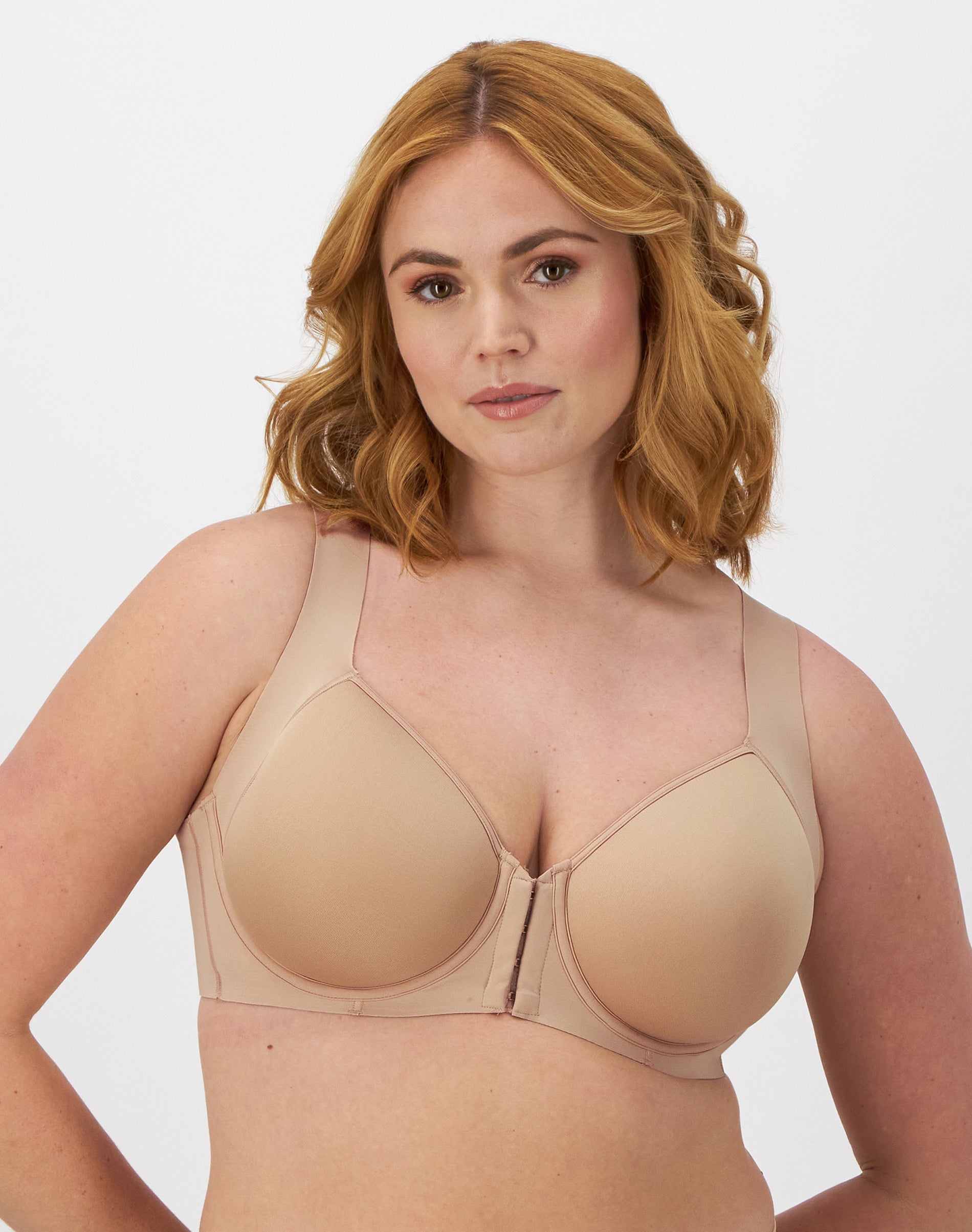 Bali One Smooth U Posture Boost With EverSmooth Back Underwire Bra Nude 44DD Women’s