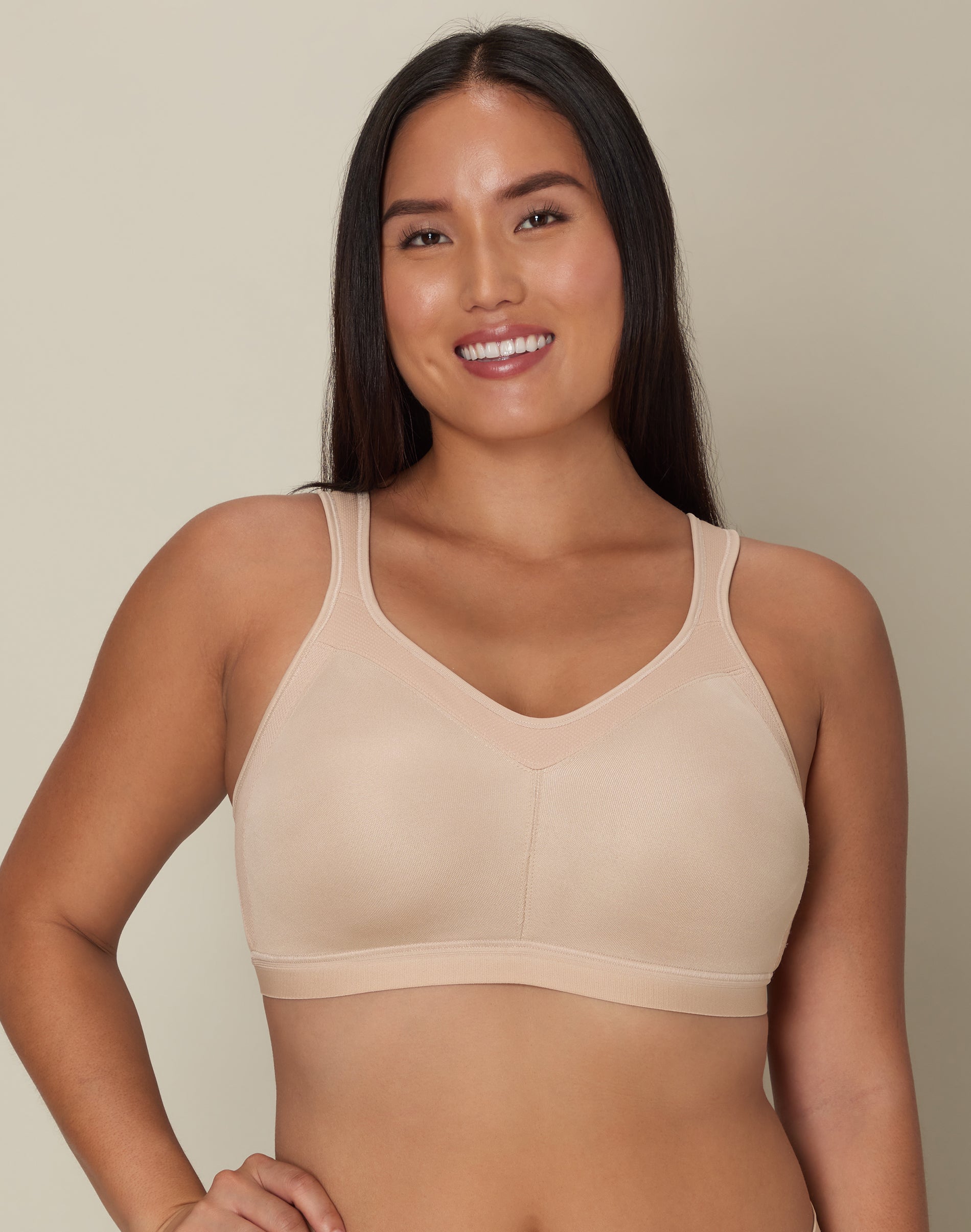 Playtex 18 Hour Active Breathable Comfort Full Coverage Wireless Bra Nude 40DD Women’s