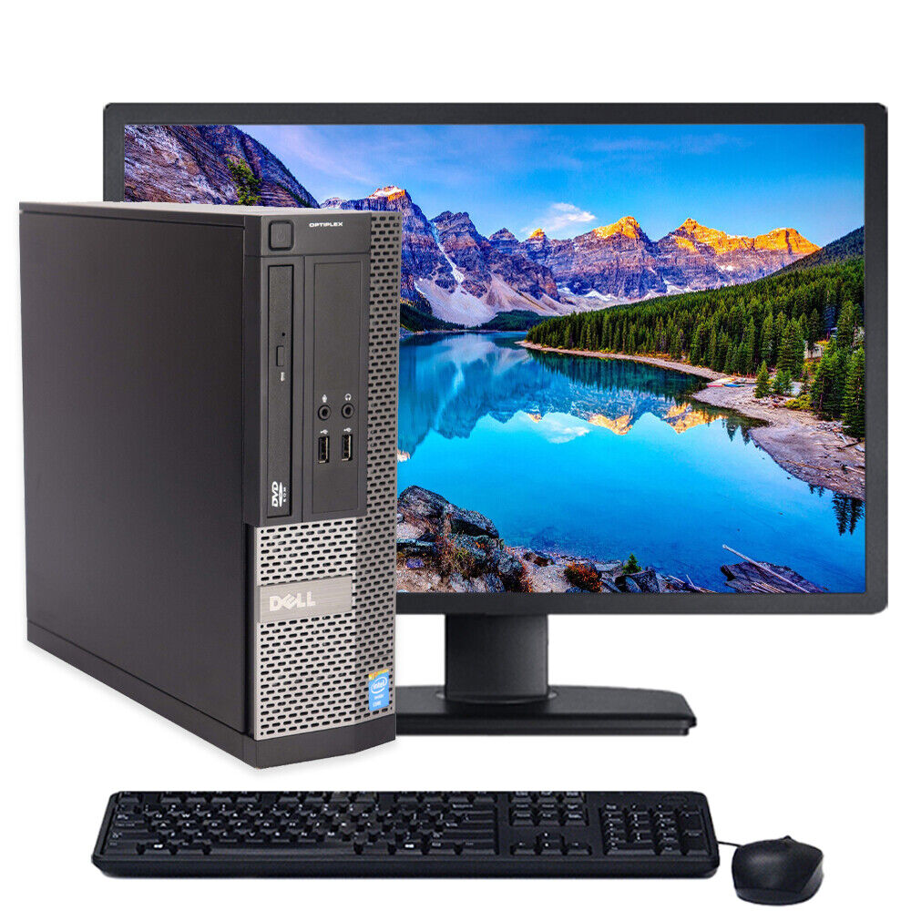 Dell OptiPlex Desktop Computer PC 8GB RAM 256GB SSD 22″ Monitor Windows 10 Wi-Fi