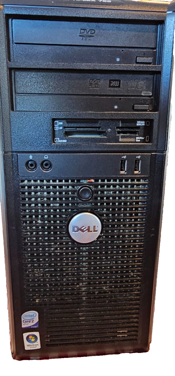 OPTIPLEX 755 T, Windows 10 PRO, GeForce GT520,  DVD & DVD-RW, 500GB HD, 8GB Ram