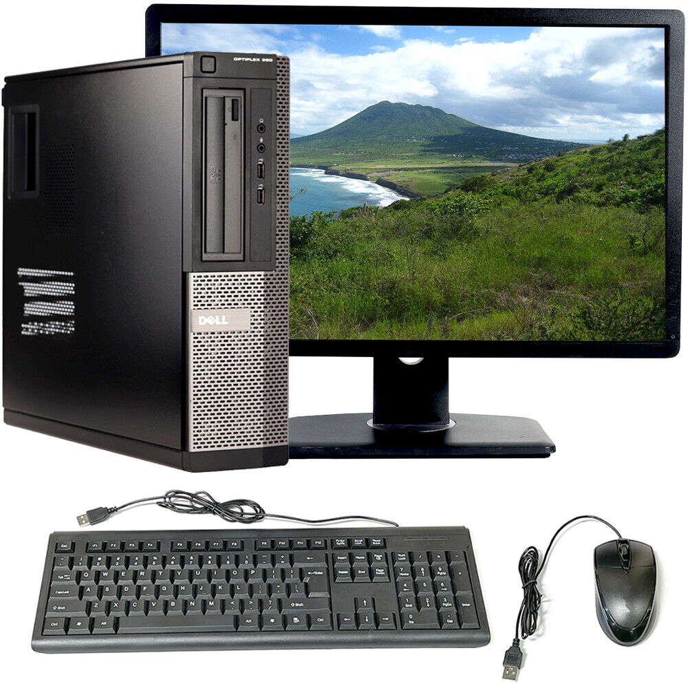 Dell Desktop Computer Windows 10 Pro Intel Core i5 16GB RAM 1TB HD 22″ LCD Wi-Fi