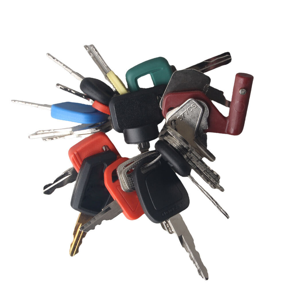 63 Heavy Contruction Equipment Key Set Case Kubota Volvo JCB Komatsu Bobcat Cat