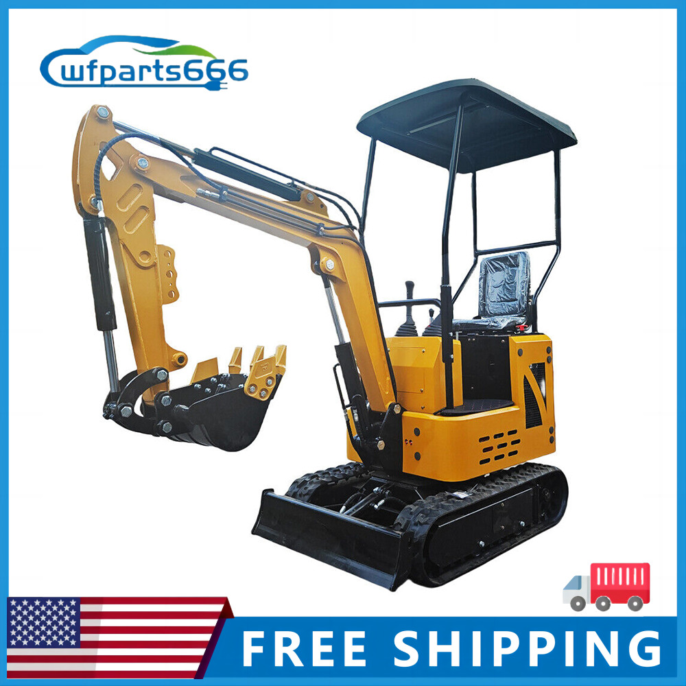 FREE SHIPING Mini crawler excavator 1T engine power 13.5hp B&S EPA Engine in US