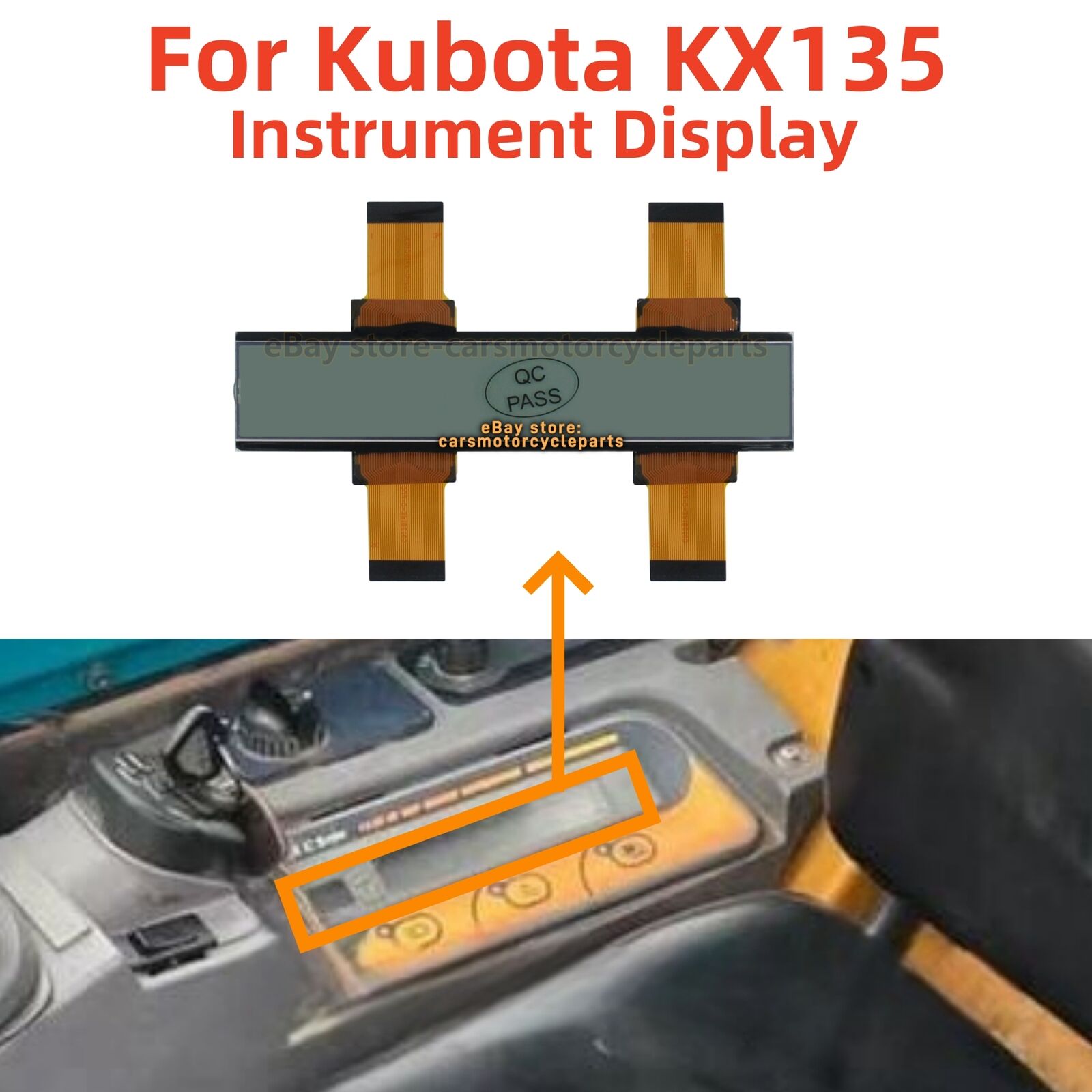 LCD Display For KUBOTA KX135 Mini Excavator Instrument Dashboard Replacement NEW LCD Display For KUBOTA KX135 Mini Excavator Instrument Dashboard Replacement NEW