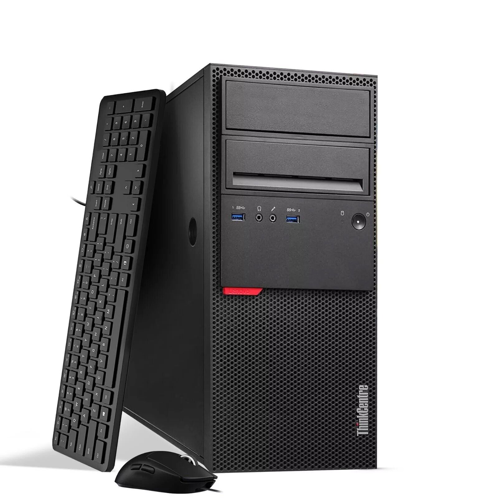 Lenovo Tower Desktop Computer PC Intel i5-6500 16GB RAM 256GB SSD 1TB Win 10 Pro