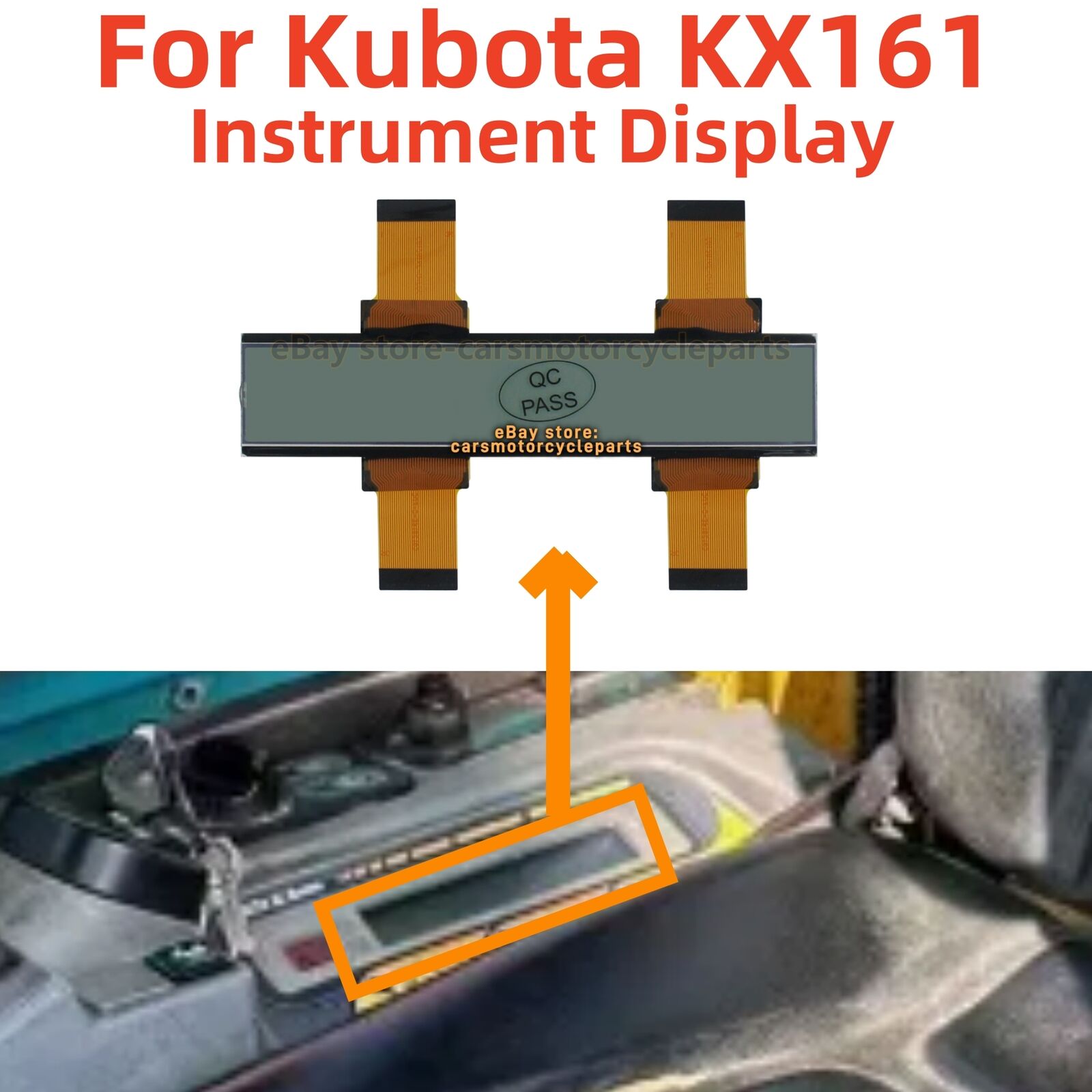 LCD Display For KUBOTA KX161 Mini Excavator Instrument Dashboard Replacement NEW