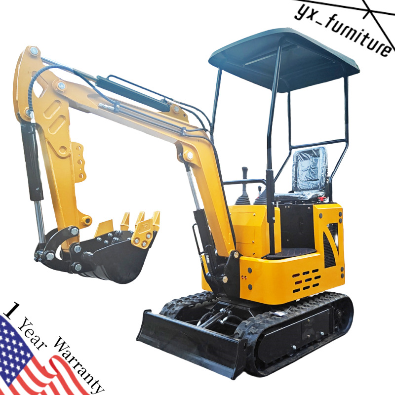 Mini Crawler Excavator with 0.02 cbm Bucket B&S 25T2 Engine 13.5hp FREE SHIPPING