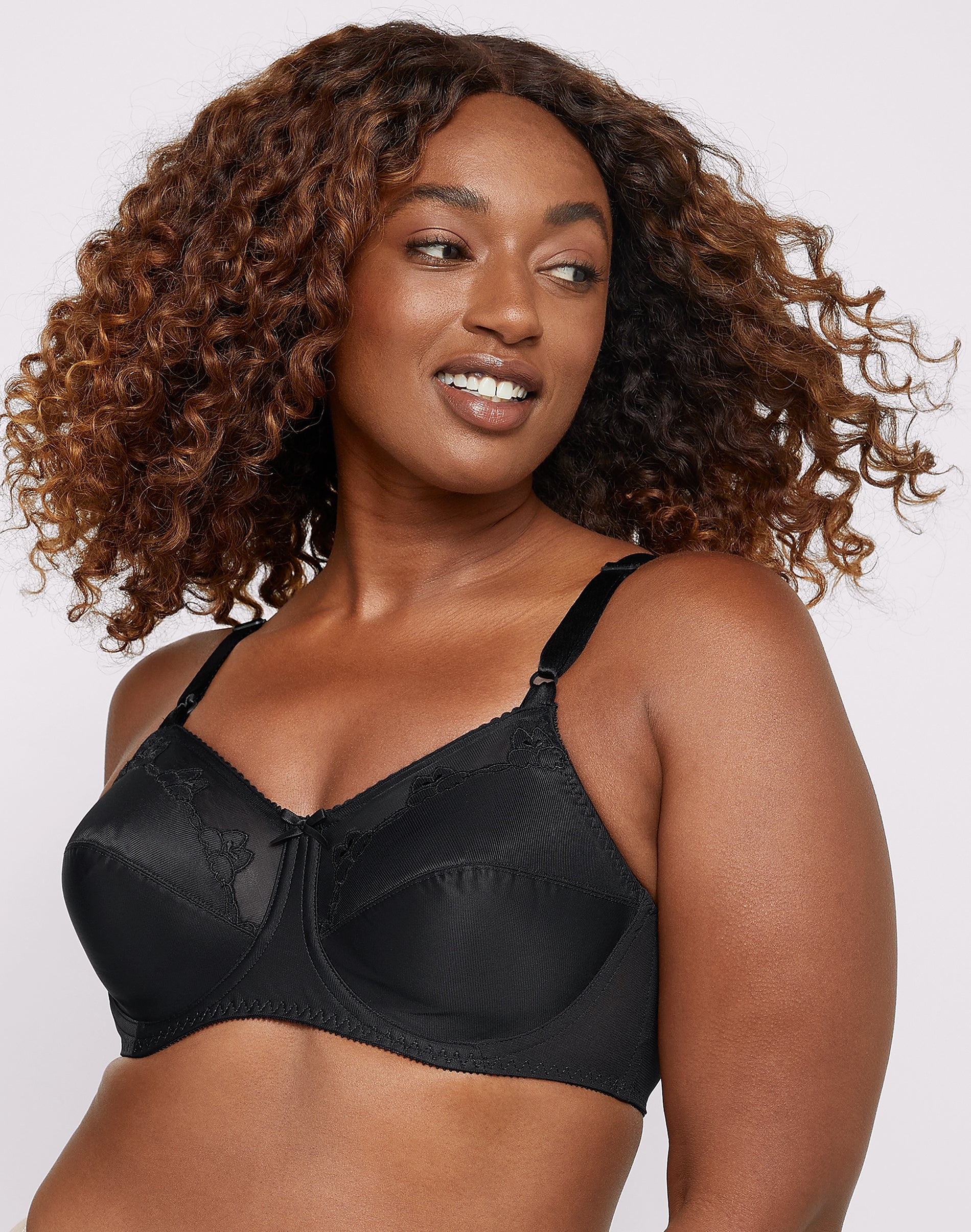 Flower Bali Underwire Bra Black 34C Women’s
