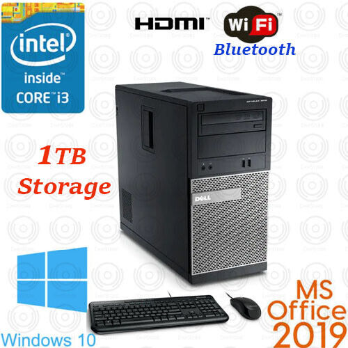 Windows 10 Dell OptiPlex i3 3.2GHZ 1TB 8GB RAM WiFi BT HDMI Desktop Computer Windows 10 Dell OptiPlex i3 3.2GHZ 1TB 8GB RAM WiFi BT HDMI Desktop Computer