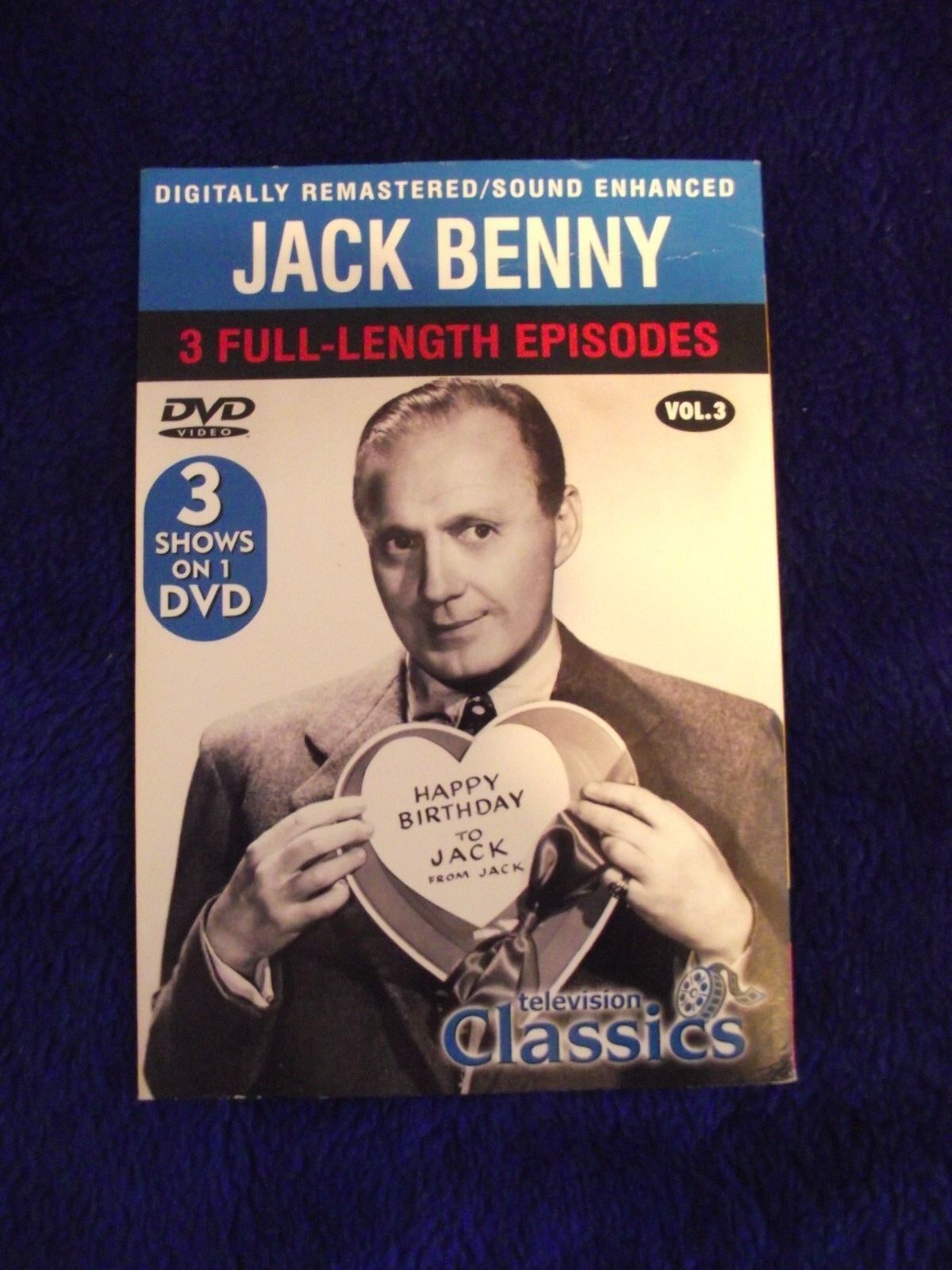 Jack Benny, vol. 3 (1 disc / Television Classics, 3 episodes) DVD PMB-421 62369