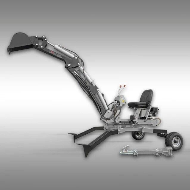 Mini Excavator MB-360°, Petrol Engine, Mobile excavator, 360° slewing rin