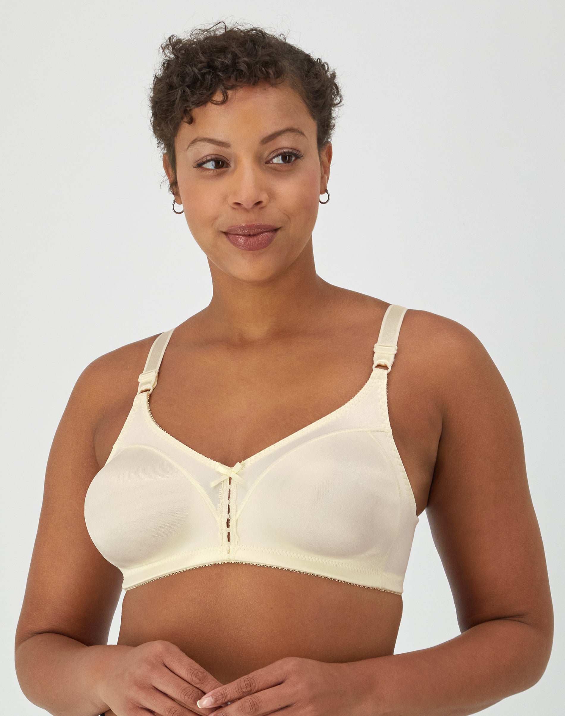 Bali Double Support Wireless Bra Cream 36C Women’s