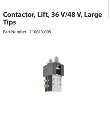 Contractor Lift ,36V/48v For Lift Trucks Part # 110613-005 Contractor Lift ,36V/48v For Lift Trucks Part # 110613-005
