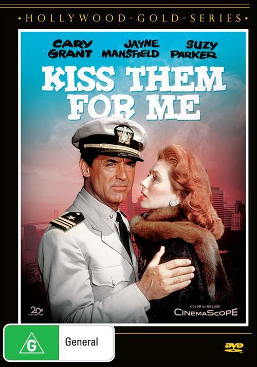 Kiss Them for Me (DVD, 1957) Cary Grant Classic Comedy Region 4 t318