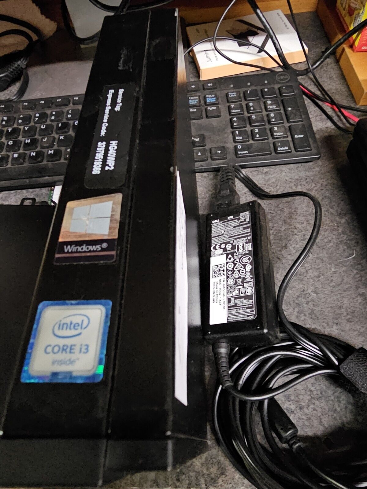 Dell Optiplex 3040 Micro PC i3-6100T, 8GB RAM 128GB SSD/Windows10 + Power Supply