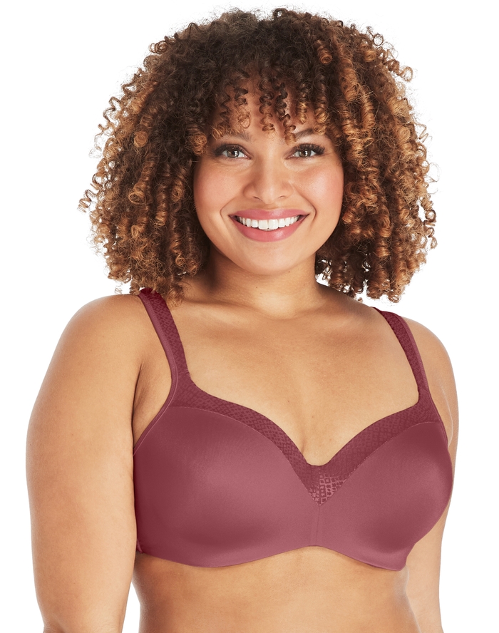 Playtex Secrets Underwire Smoothing Balconette T-Shirt Bra Black 44DD Women’s
