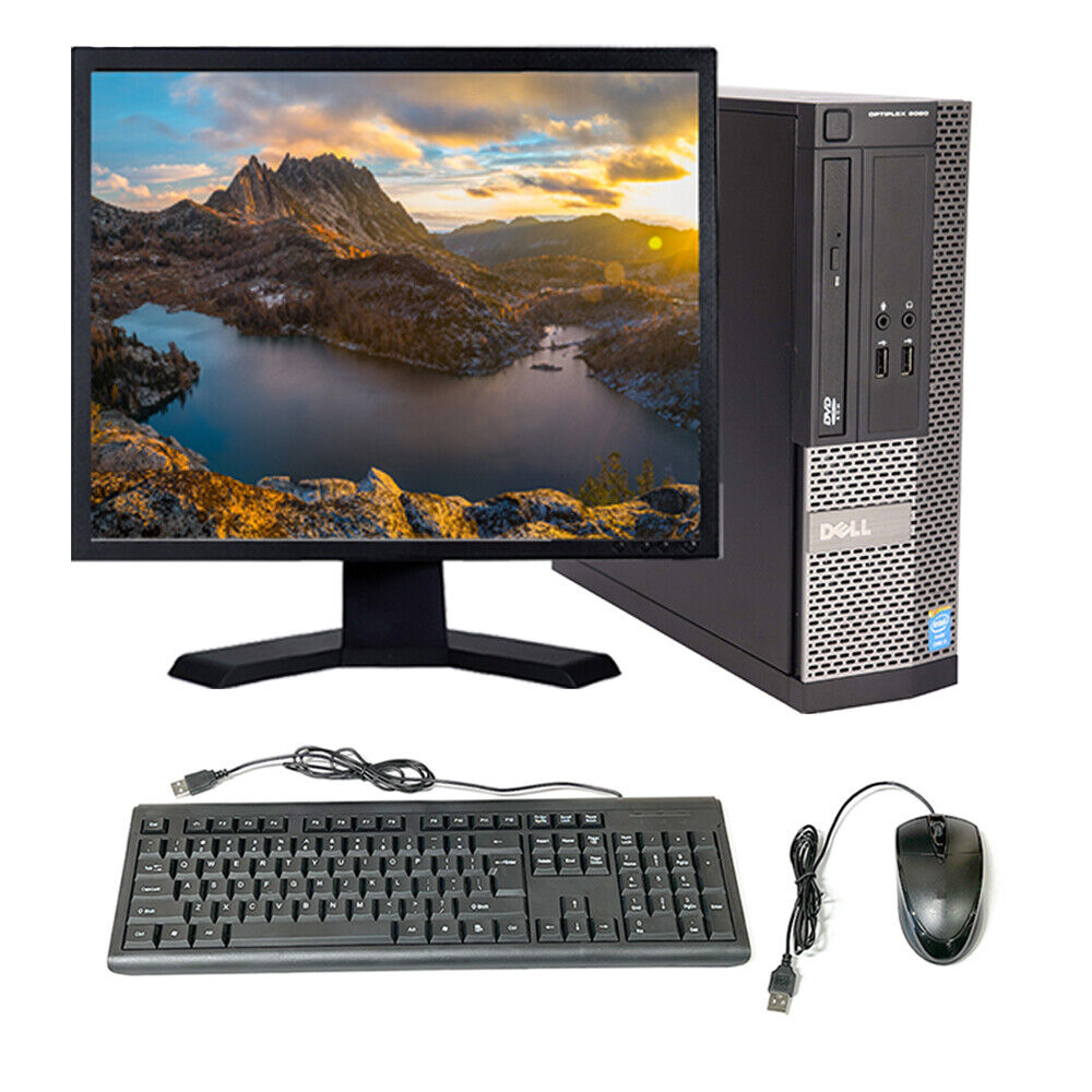Dell Desktop Computer PC Intel Core 16GB RAM 256GB SSD 1TB HD 22″ LCD Windows 10