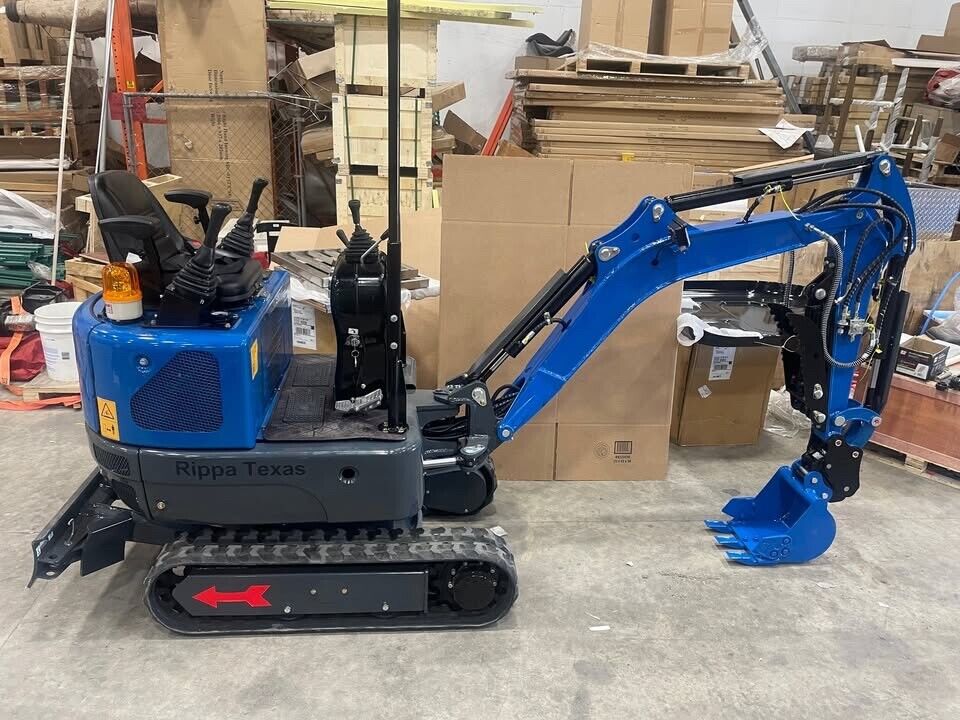 Rippa R10 Diesel Excavator with Telescopic Track, Swing Boom, Hydraulic Thumb