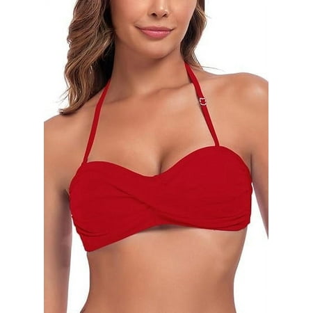 Ocean Blues Women’s Halter Bikini Top Twist Bandeau Swimsuit Top Bikini Bathing Suits for Women Ocean Blues Women’s Halter Bikini Top Twist Bandeau Swimsuit Top Bikini Bathing Suits for Women