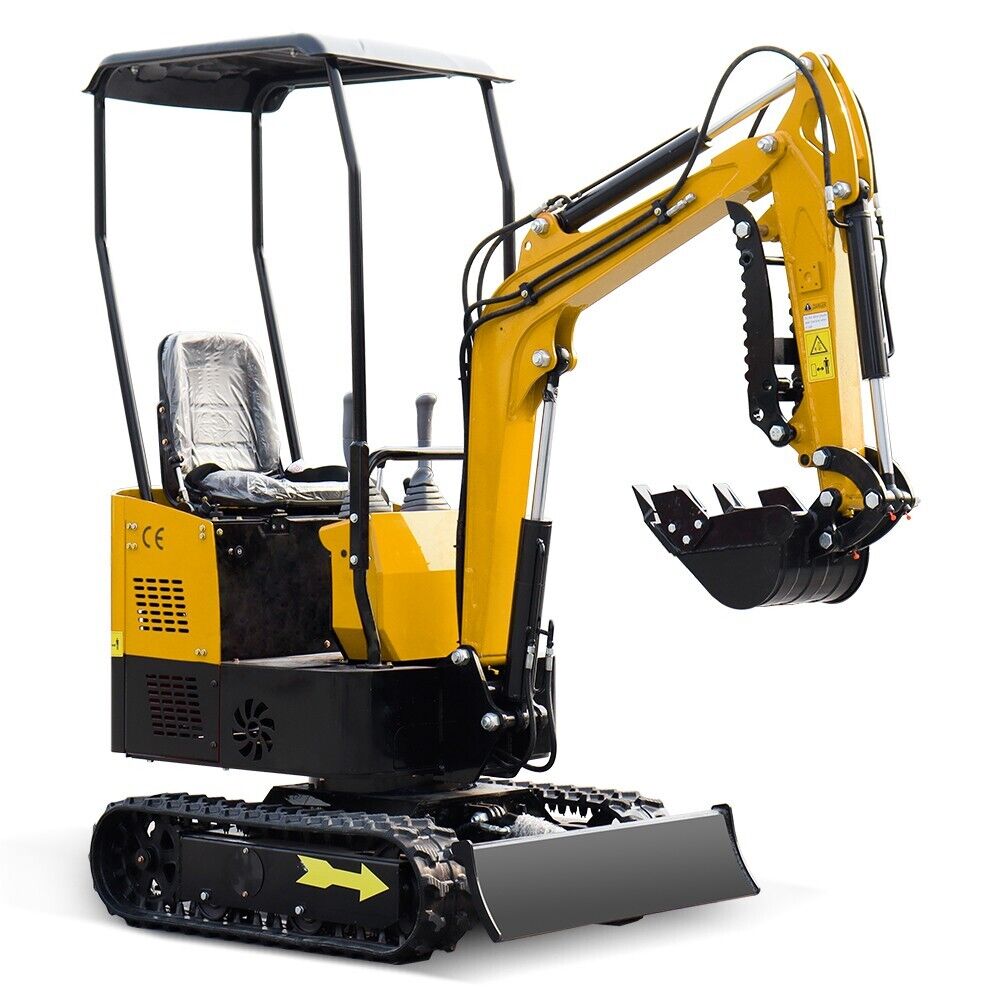 One Ton Hydraulic Mini Excavator Small Digger with Roof in Stock
