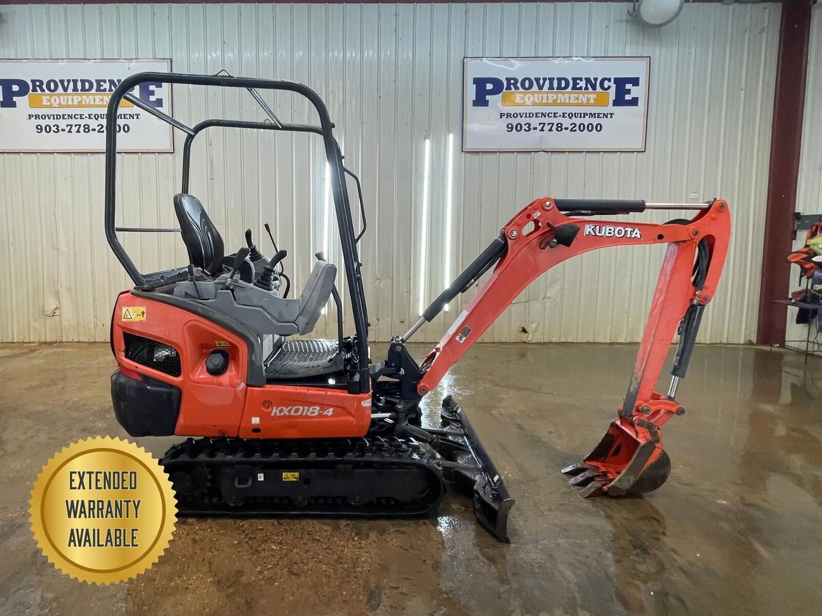 2015 KUBOTA KX018-4 OROPS STRAIGHT BLADE MINI COMPACT TRACK EXCAVATOR