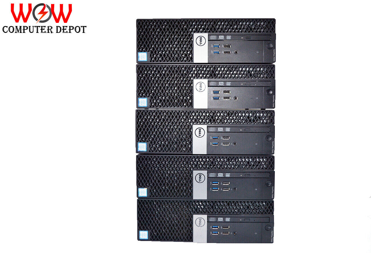 Lot of 5 Dell OptiPlex 7040 SFF i7 6700 16GB DDR4 256GB M2 SSD Windows 11 PRO PC