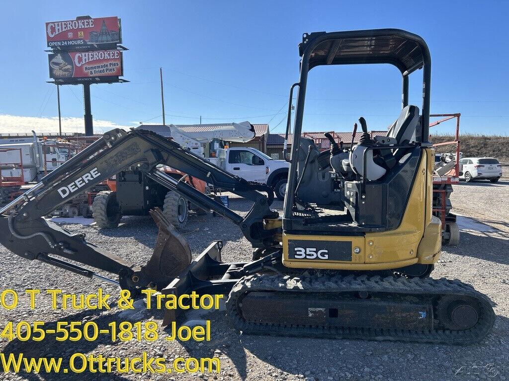 2020 John Deere 35G Mini Ex Excavator Open cab 24Hp 7800Lb  Joystick 2020 John Deere 35G Mini Ex Excavator Open cab 24Hp 7800Lb  Joystick