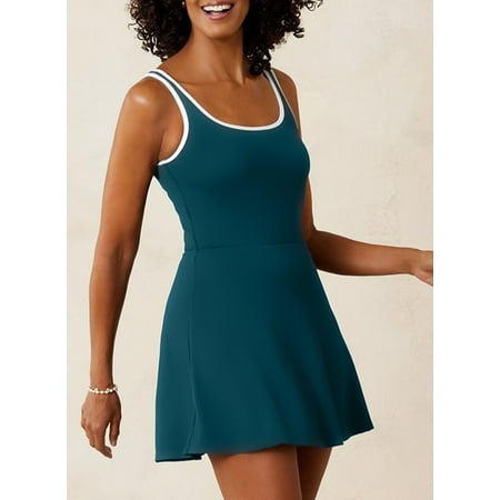 SHEWIN Swimsuit for Womens One Piece Bathing Suit Tummy Control Skirt Color Block Swim Dress Swimwear with Pockets SHEWIN Swimsuit for Womens One Piece Bathing Suit Tummy Control Skirt Color Block Swim Dress Swimwear with Pockets