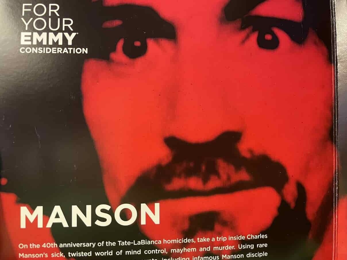 RARE Charles Manson FYC DVD Tate LaBianca Murders 70s History Crime Emmy Promo
