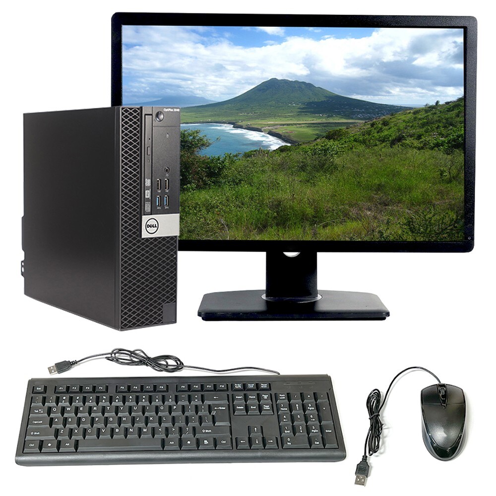 Dell i5 Desktop Computer PC Intel i5 6th Gen 8GB 1TB HD 22in LCD Windows 10 WiFi