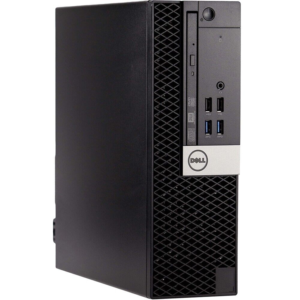Dell i7 Desktop Computer SFF 16GB RAM 240GB SSD Windows 10 Pro PC Wi-Fi DVD/RW