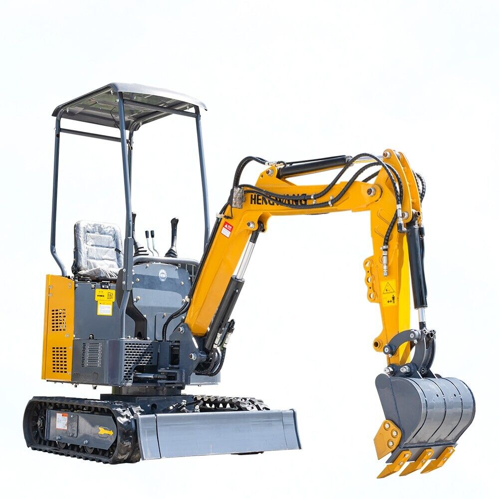 1900 lbs Mini Excavator with Side Swing Telescopic Chassis B&S Gas Engine
