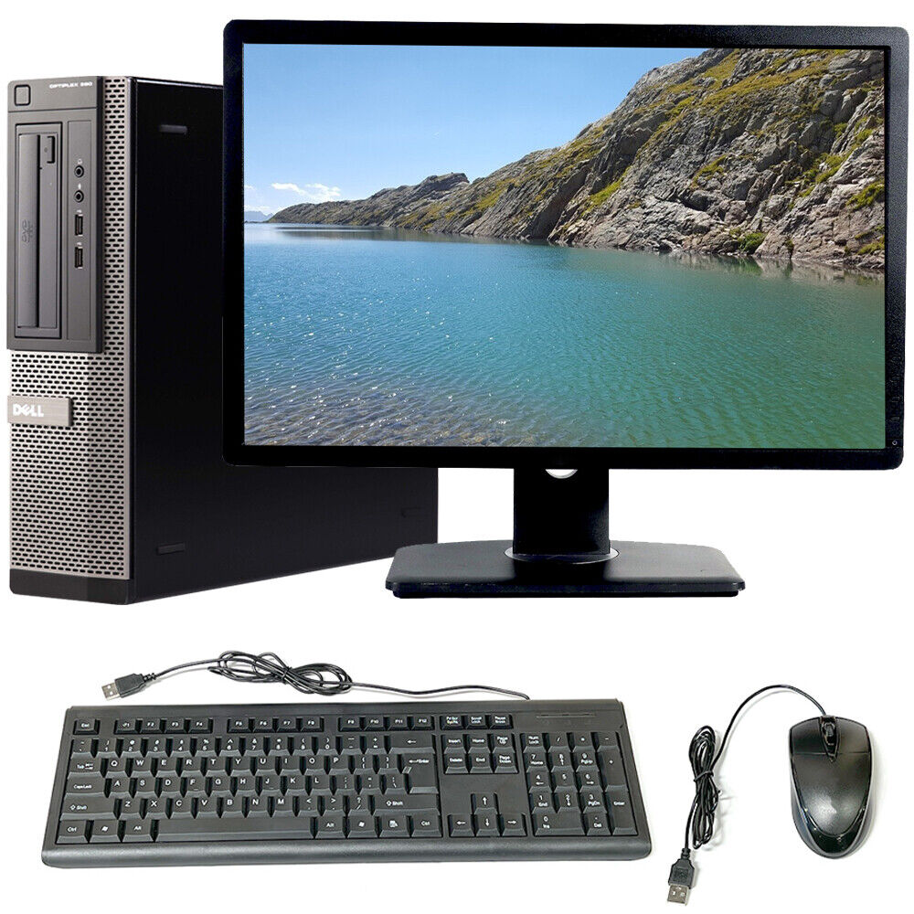 Dell Desktop Computer Windows 10 Pro Intel Core i5 16GB RAM 500GB 22 in LCD WiFi