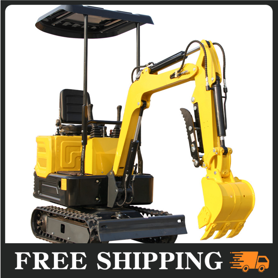 Mini Excavator 13.5HP Hydraulic Digger Crawler Gasoline EPA Engine used For Sale