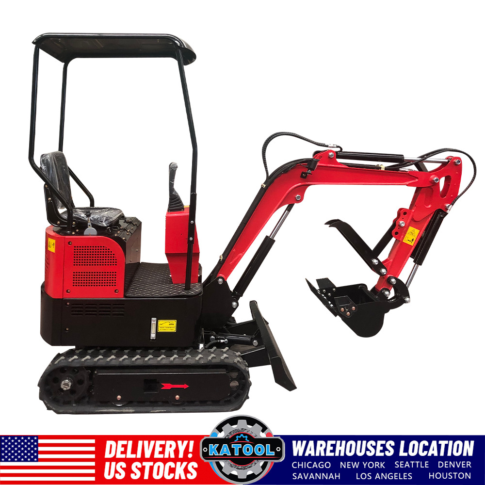 KATOOL Mini Excavator Crawler Digger Bucket B&S Gas Engine