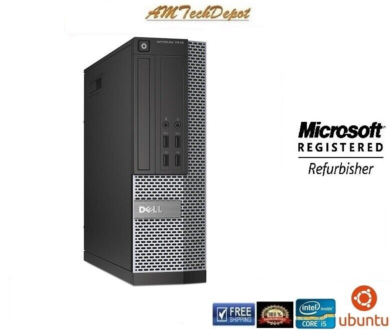 Dell Optiplex 7010 SFF Core i5 3.2Ghz 16GB Ubuntu 24.04 LTS 512GB SSD