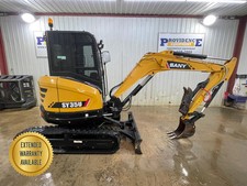2021 SANY SY35U CAB STRAIGHT BLADE THUMB MINI COMPACT TRACK EXCAVATOR