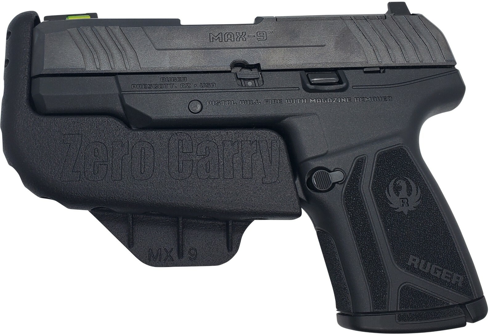 RUGER MAX-9 3.2″ barrel Zero Carry Elite In Waistband Holster 4 concealed carry