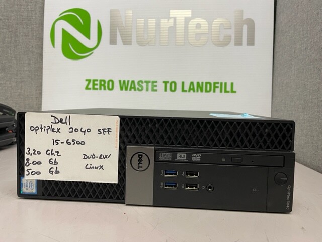 Dell OptiPlex 3040 SFF Intel  i5-6500 3.20GHz 8GB 500GB DVDRW WIFI  Linux Ubuntu
