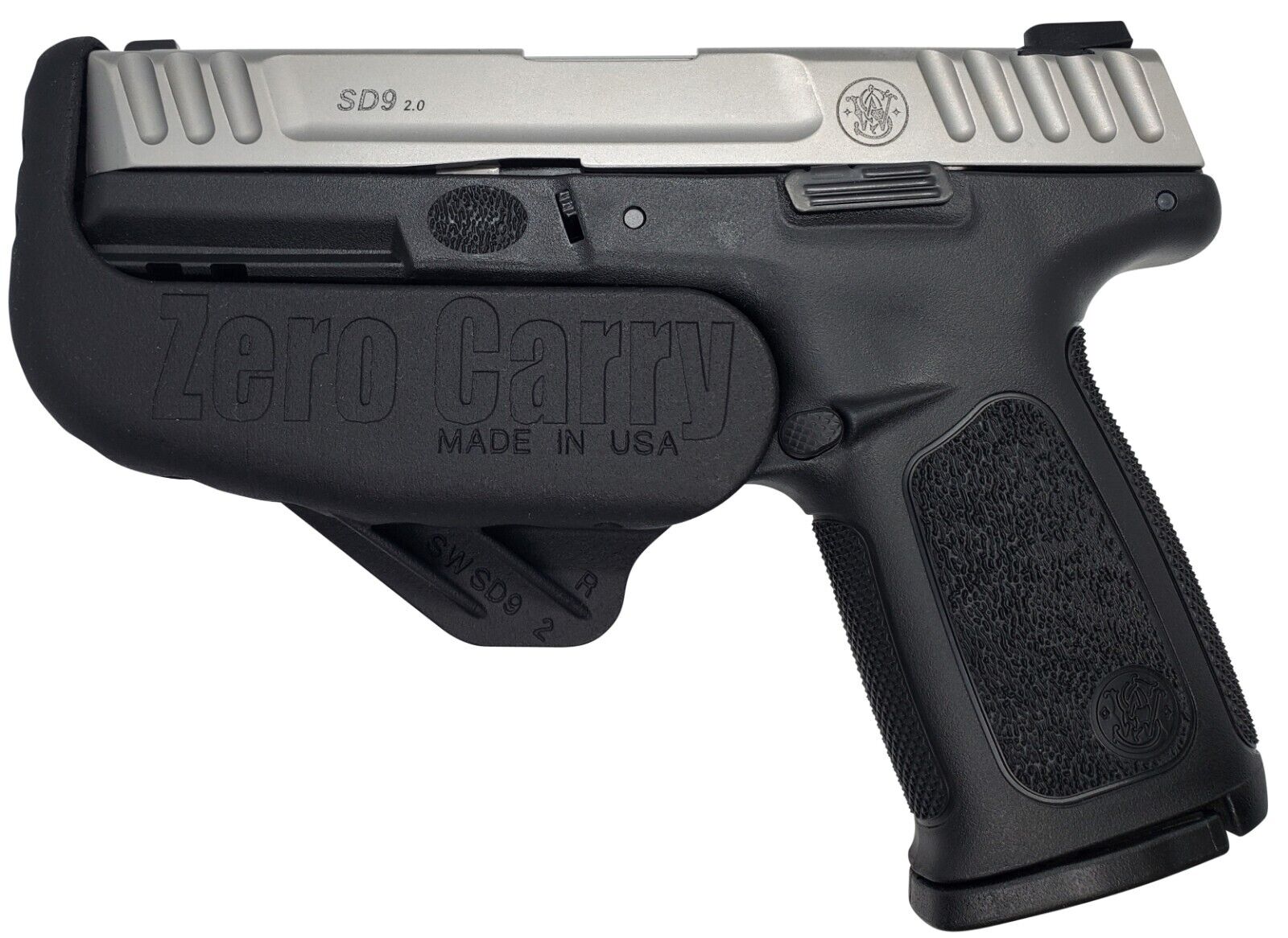S&W SD9 2.0, SDVE, SD9 Zero Carry Elite In Waistband Holster 4 concealed carry