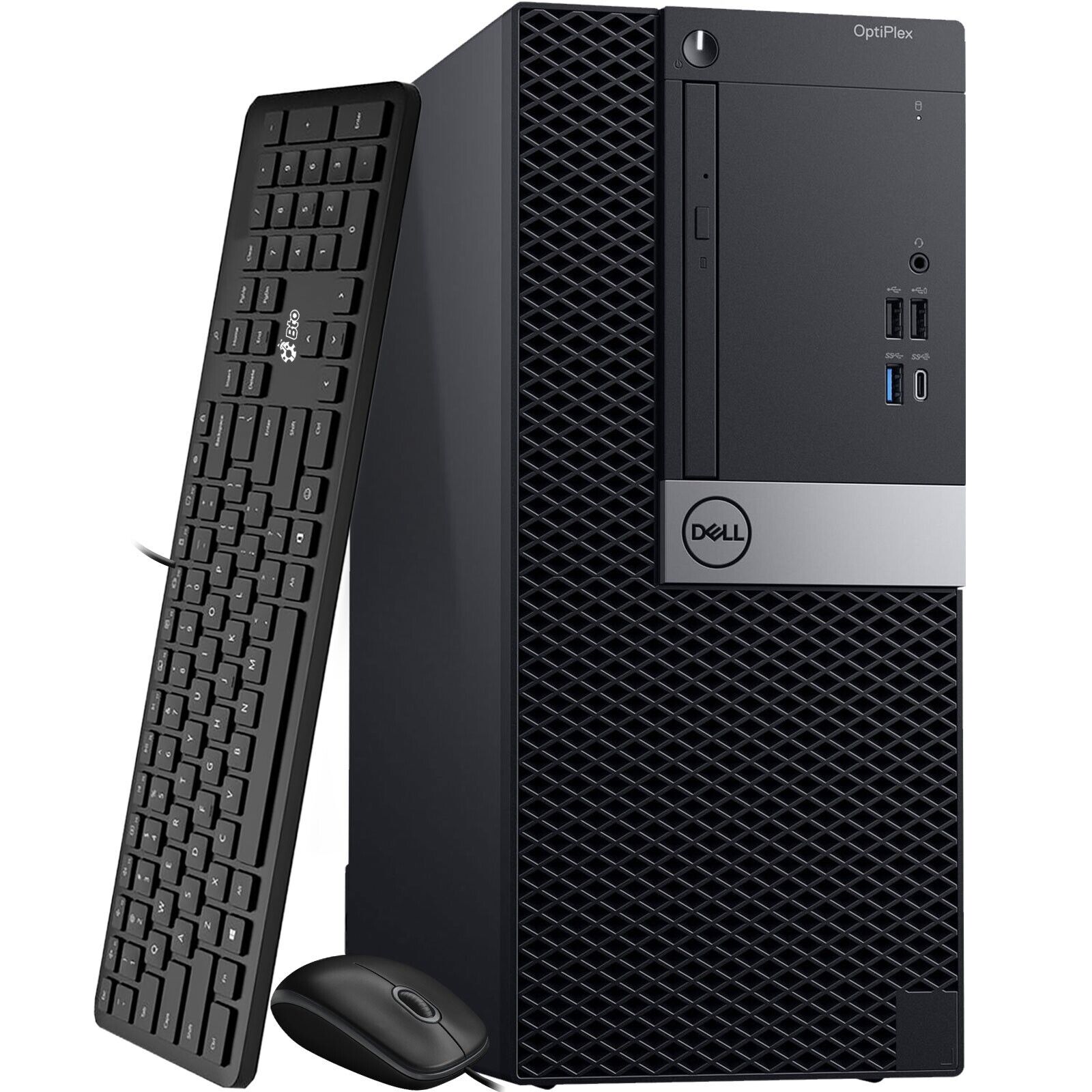 Dell OptiPlex Desktop PC Tower Intel Core i5-8500 8GB RAM, 2TB SSD, Wi-Fi Win 11