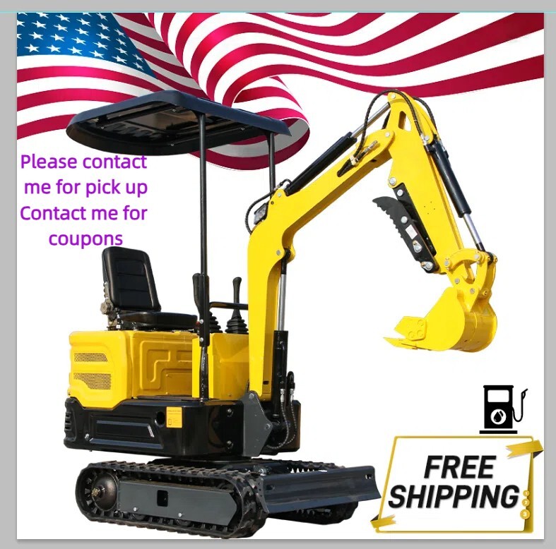 Free Shipping 13.5HP 1 Ton Mini Excavator USA 2025 Air -cooled EPA New Gasoline Free Shipping 13.5HP 1 Ton Mini Excavator USA 2025 Air -cooled EPA New Gasoline